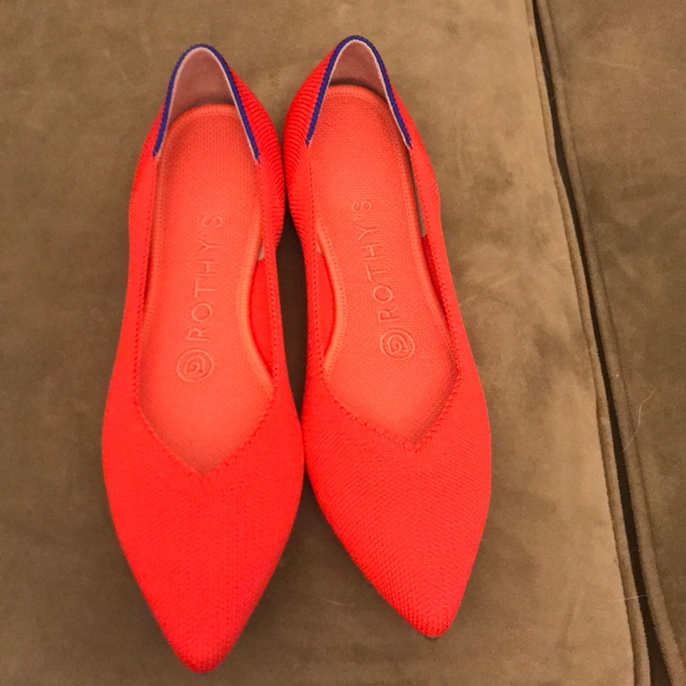 Rothy’s size 7, Flame color